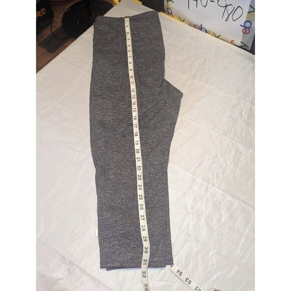 J. Jill Women's Size Large charcoal Gray Fit Marl Leggings Capris Side Zip Pocke - Picture 12 of 14
